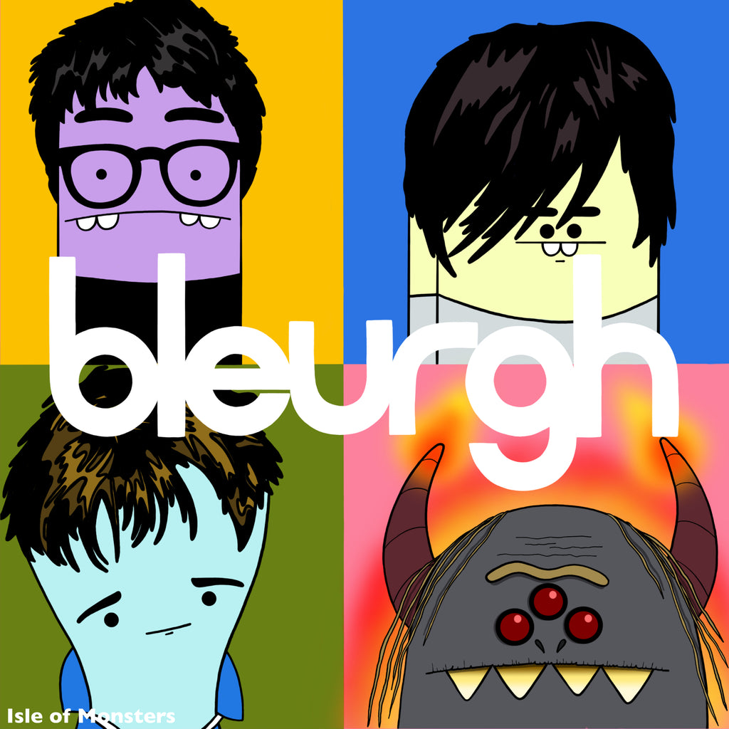 Isle of Monsters Bleurgh Britpop Monster Graphic T-Shirt – 100% Cotton, Toddler