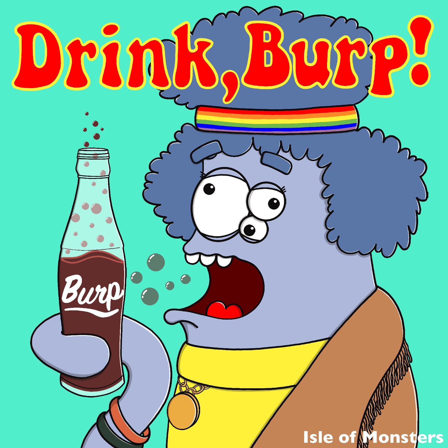 Drink Burp 70s Toddler Short Sleeve Tee