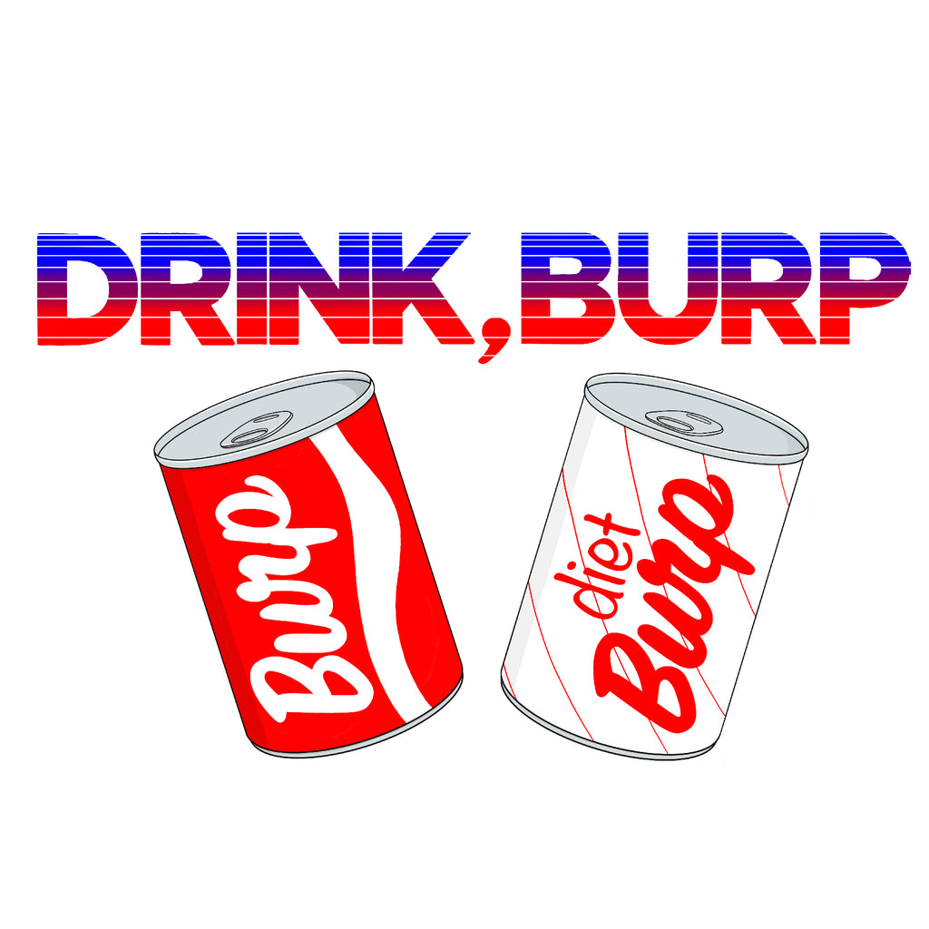 Drink Burp 80s 2 Toddler Short Sleeve Tee