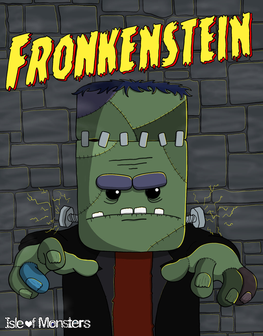 Fronkenstein Toddler Short Sleeve Tee
