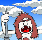 King Pong Monster Cinema graphic – cropped upper body