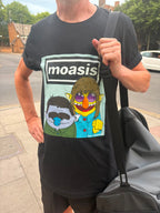 Isle of Monsters Moasis Britpop Band Graphic t-shirt -100% cotton unisex