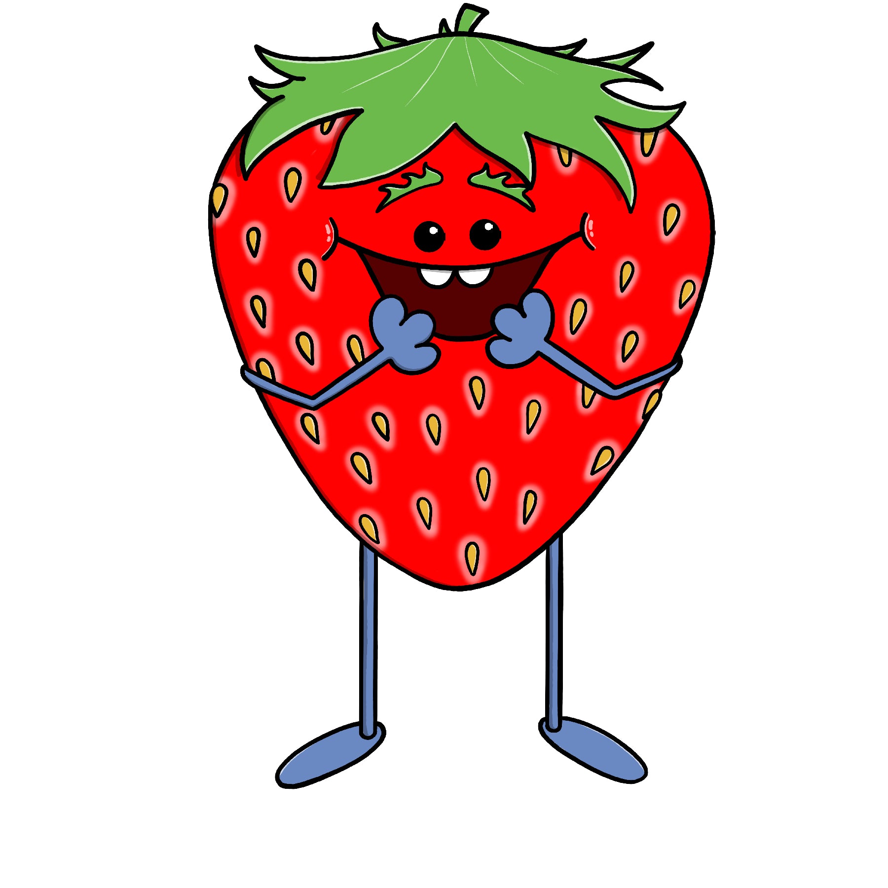 Isle of Monsters Strawberry Monster Graphic Tote Bag – 100% Cotton, 10L
